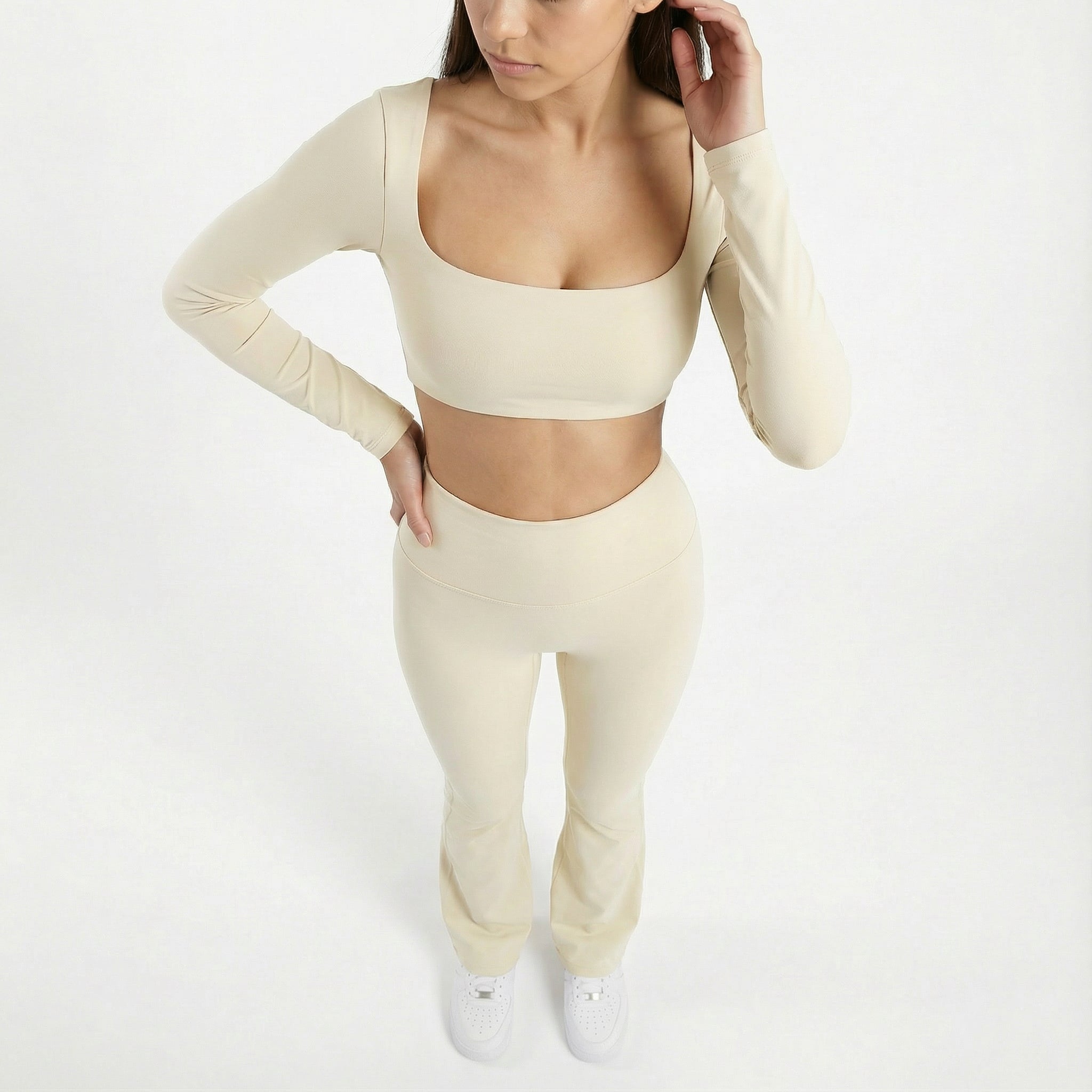 Beige Pilates set